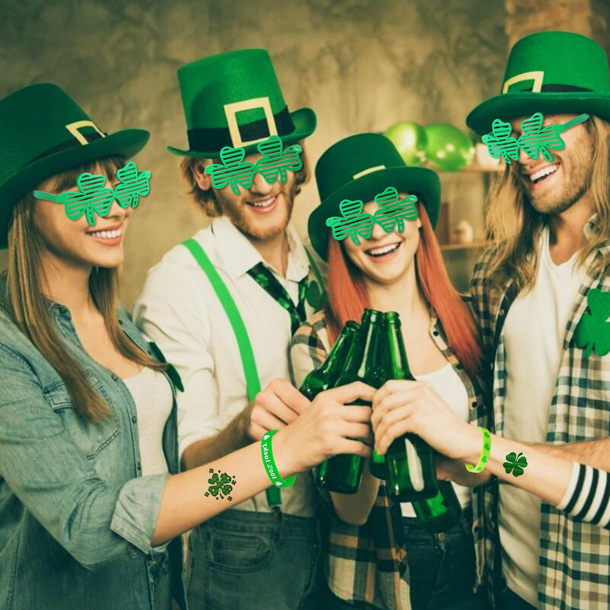 Max Fun 188Pcs St Patrick's Day Accessories Set — Party Favors & Decor for Kids and Parades