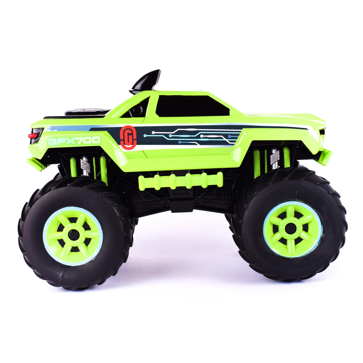 Maxx Action 12-Inch Motorized Lights & Sounds Off-Road Monster Truck - Green