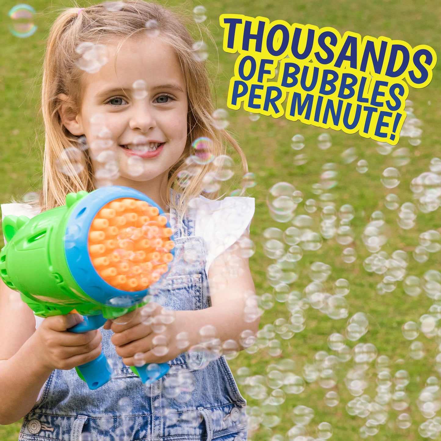 Maxx Bubbles Bubble Barrage Gun – Automatic Bubble Blaster by Sunny Days Entertainment