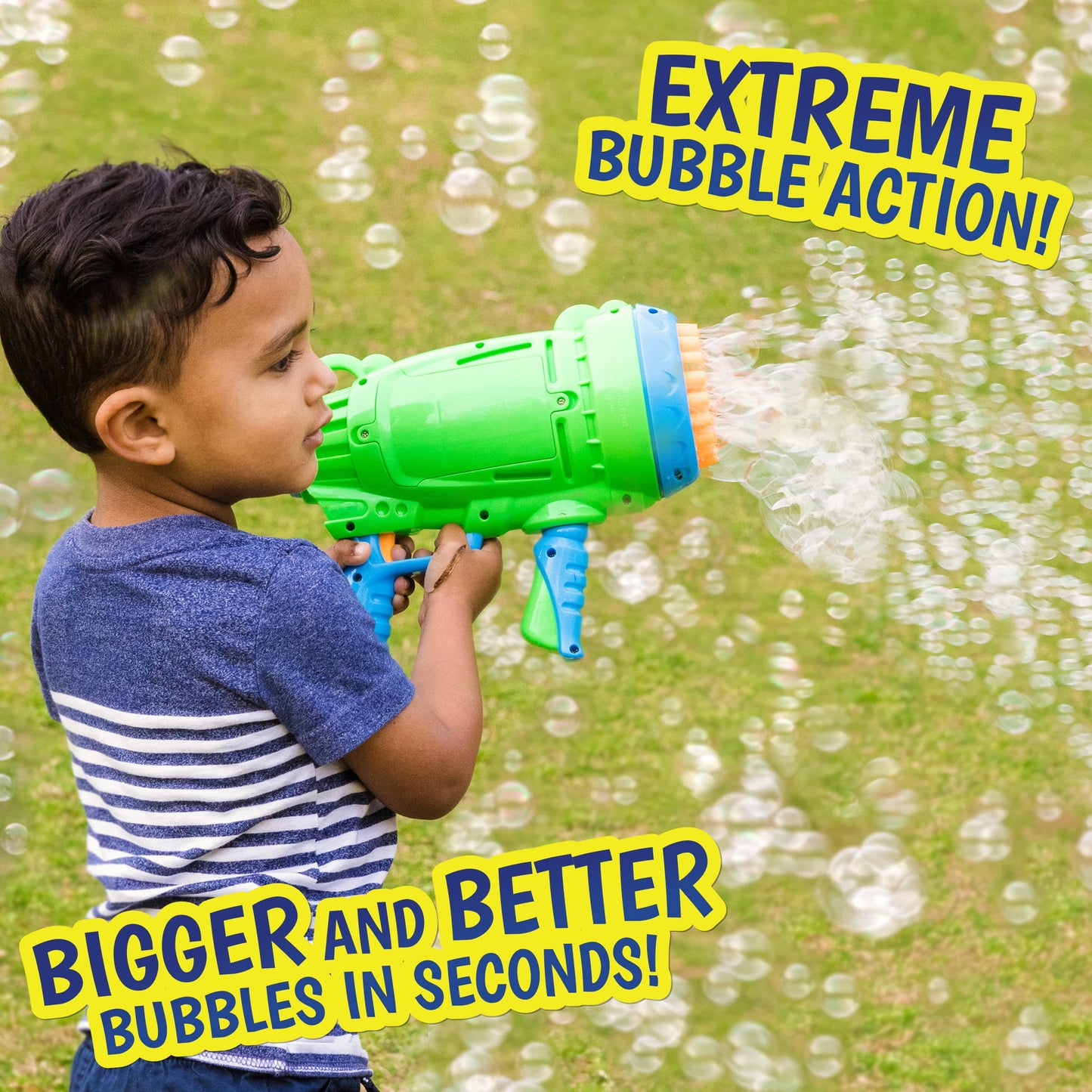 Maxx Bubbles Bubble Barrage Gun – Automatic Bubble Blaster by Sunny Days Entertainment