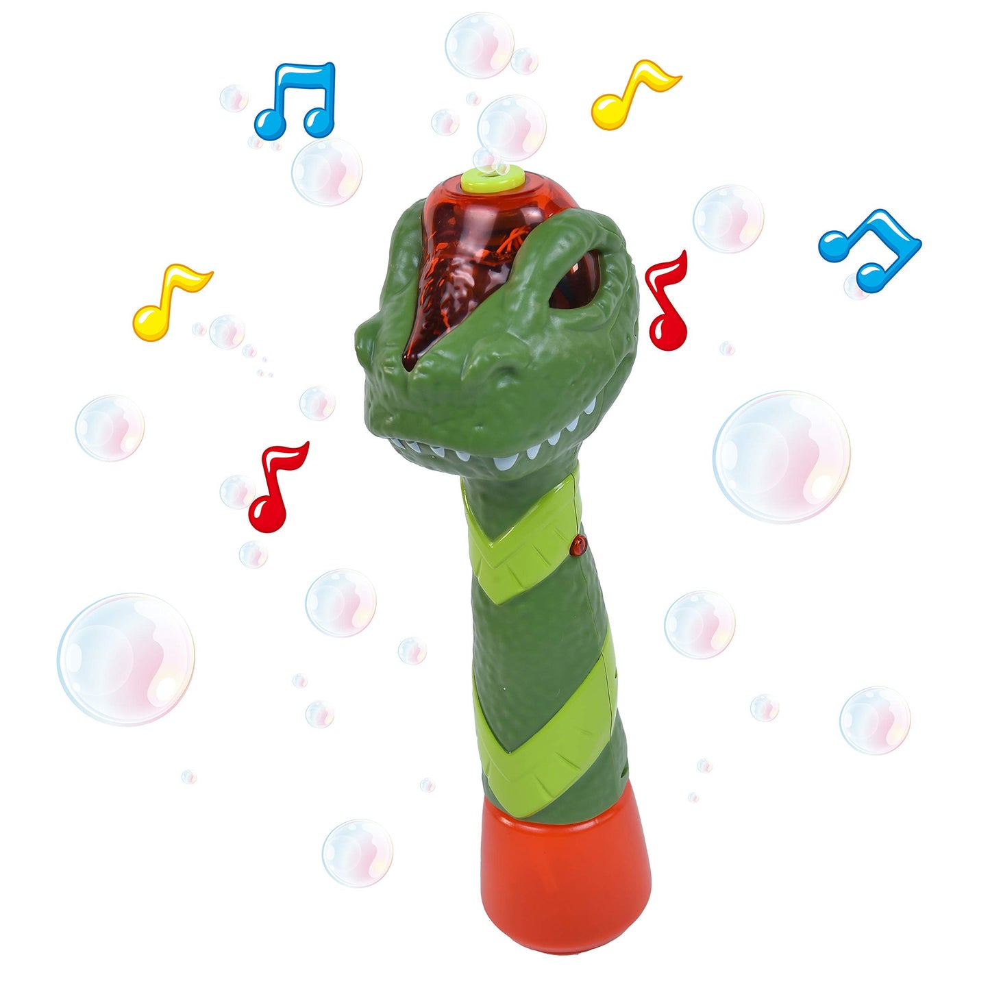 Maxx Bubbles Dinosaur Bubble Wand – Light Up Bubble Blower with Dino Sounds | Sunny Days Entertainment