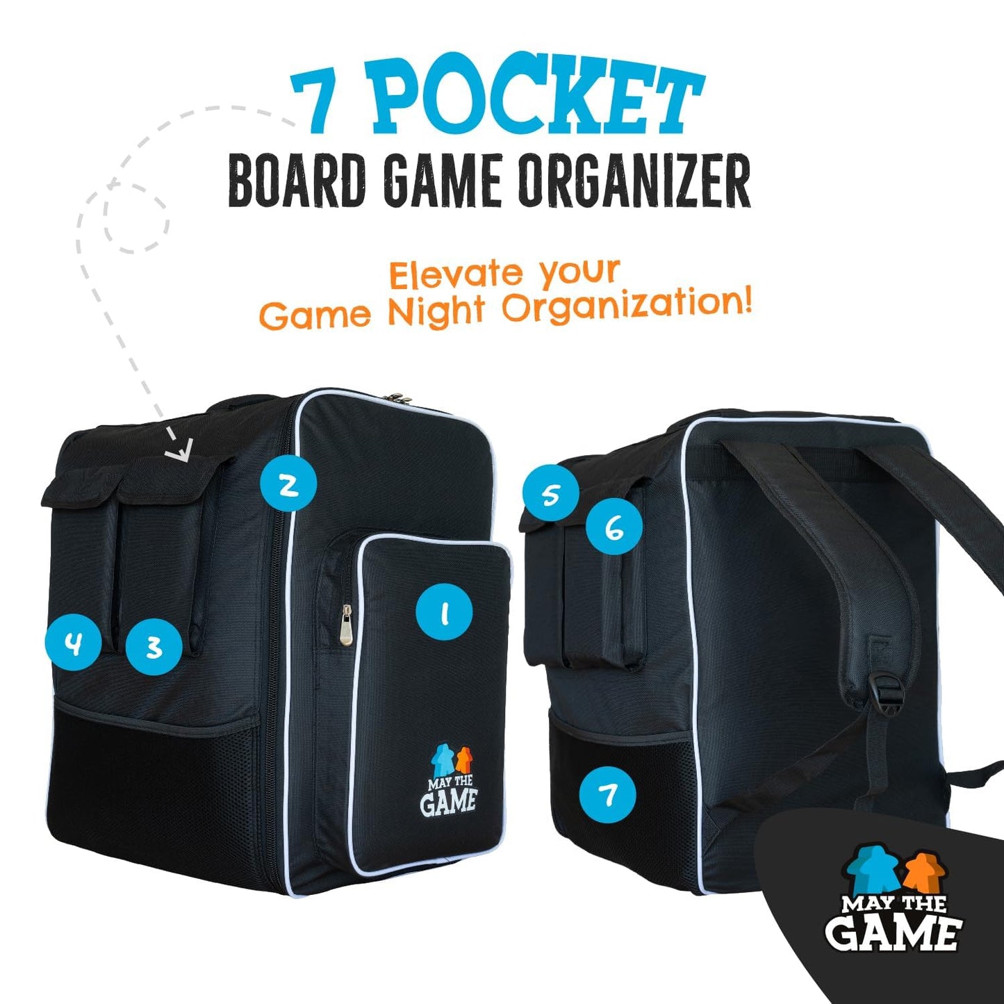 May the Game Bag – Ultimate Board Game Backpack & Travel Organizer