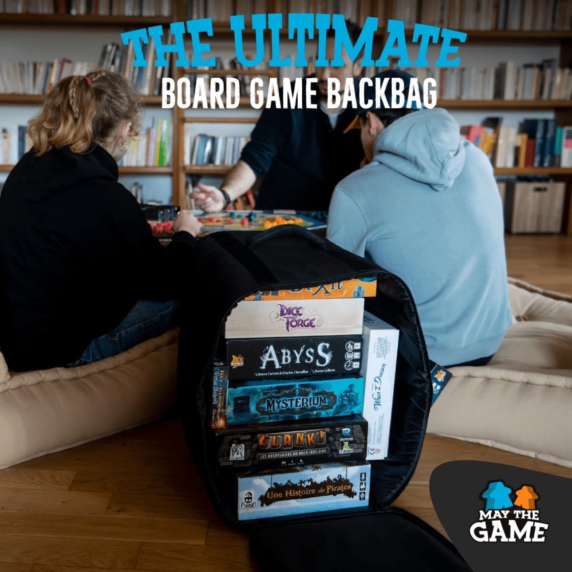 May the Game Bag – Ultimate Board Game Backpack & Travel Organizer