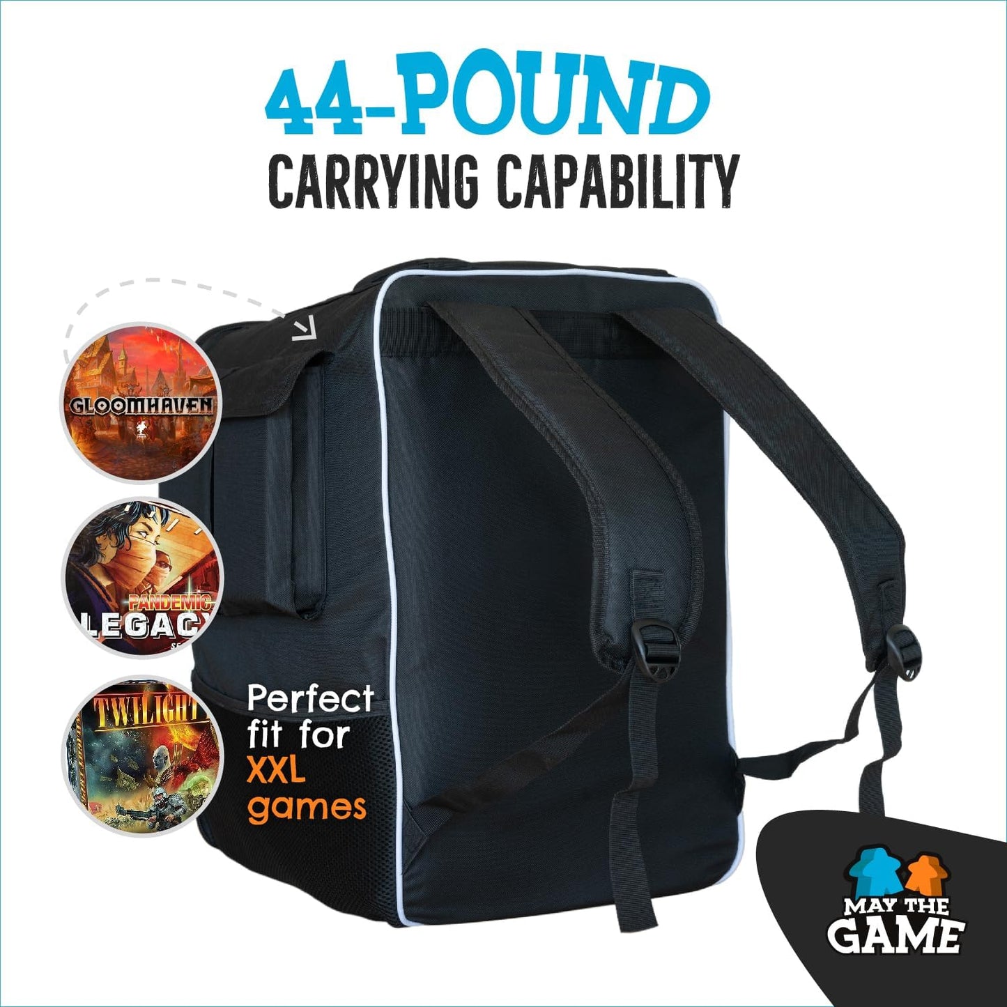 May the Game Bag – Ultimate Board Game Backpack & Travel Organizer