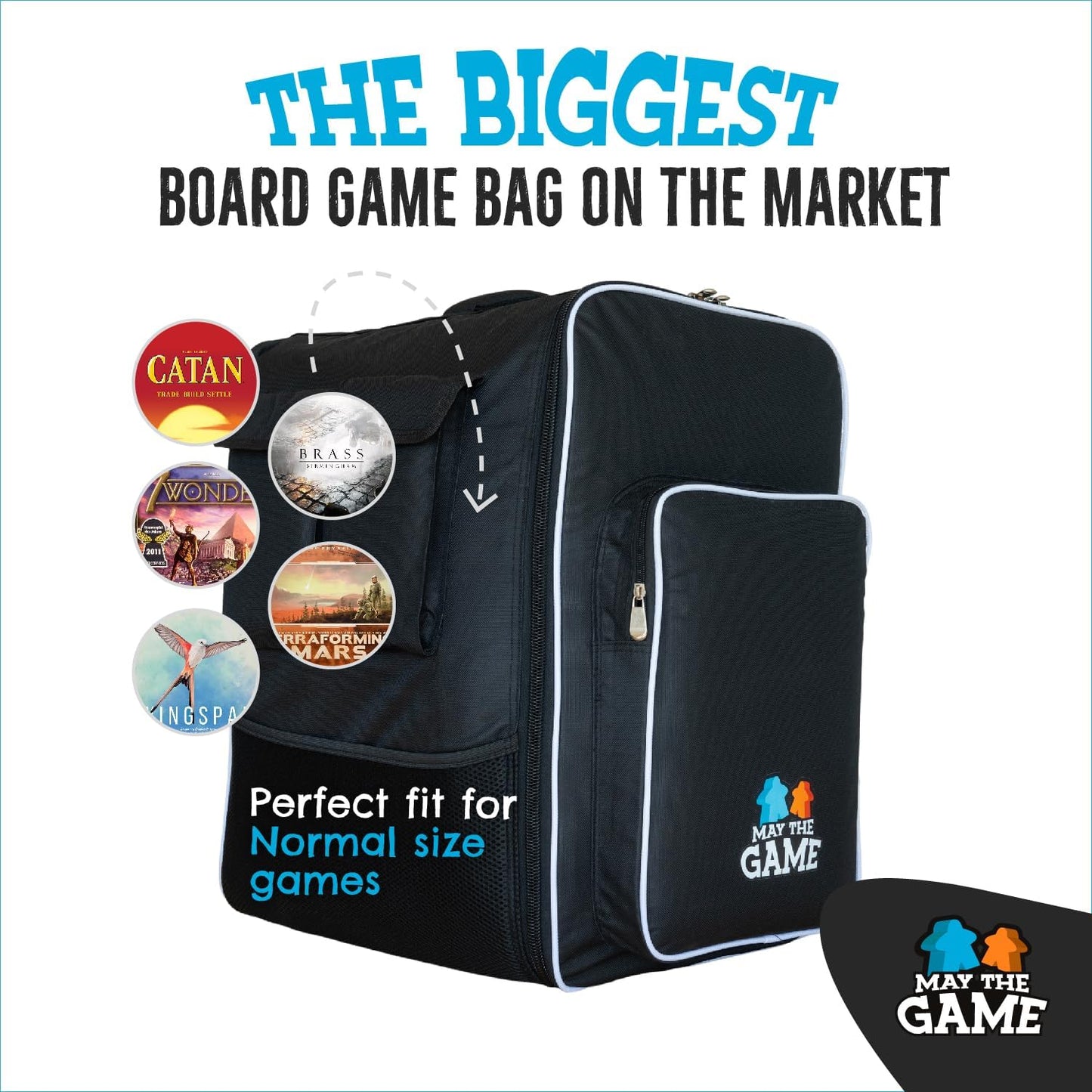May the Game Bag – Ultimate Board Game Backpack & Travel Organizer