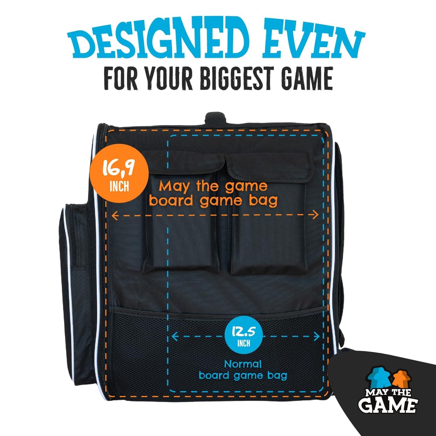 May the Game Bag – Ultimate Board Game Backpack & Travel Organizer