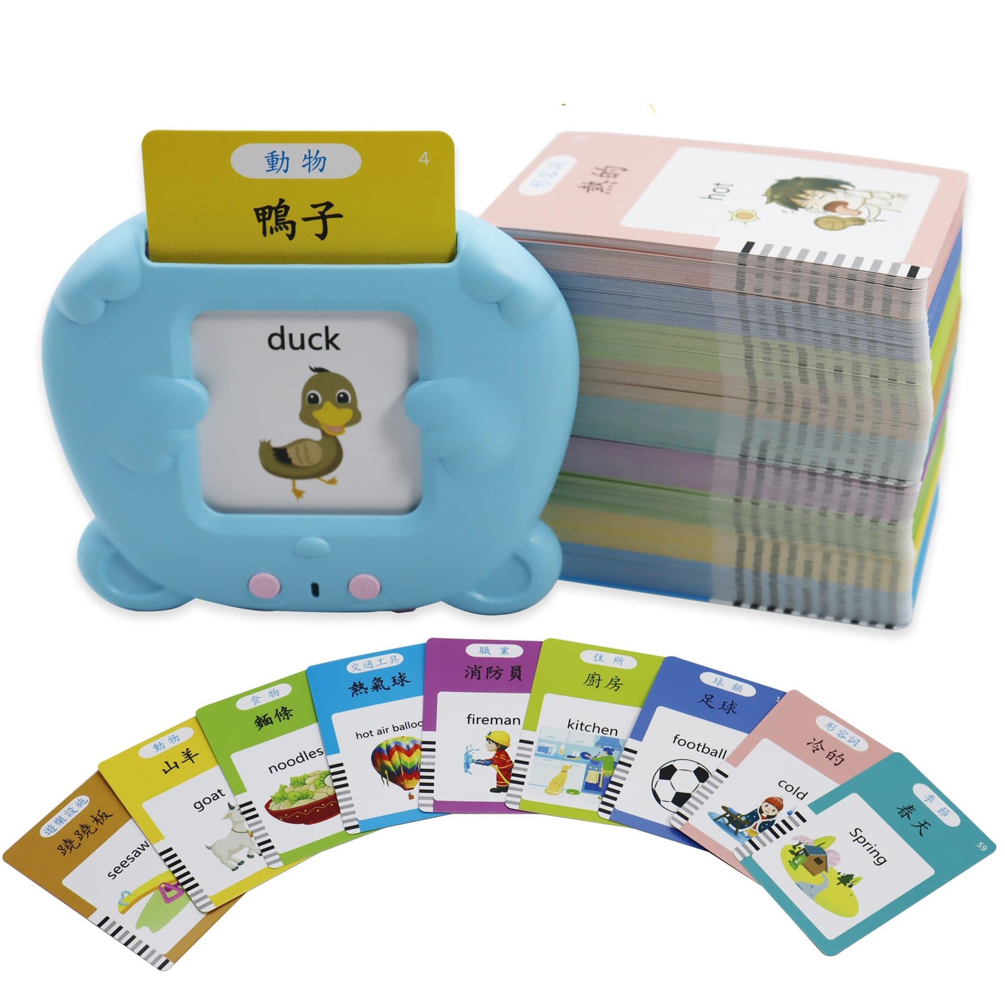 MAYAPHILOS 510 Sight Words – Cantonese & English Talking Flash Cards for Kids
