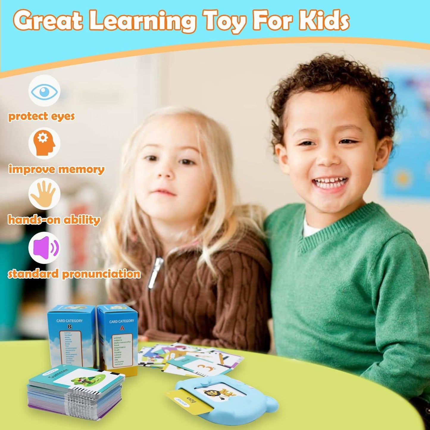 MAYAPHILOS 510 Sight Words – Cantonese & English Talking Flash Cards for Kids