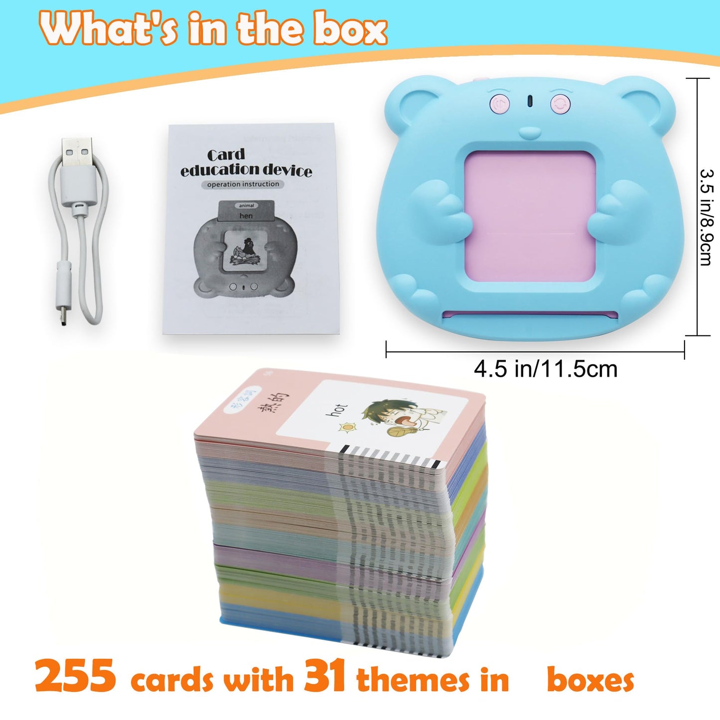 MAYAPHILOS 510 Sight Words – Cantonese & English Talking Flash Cards for Kids