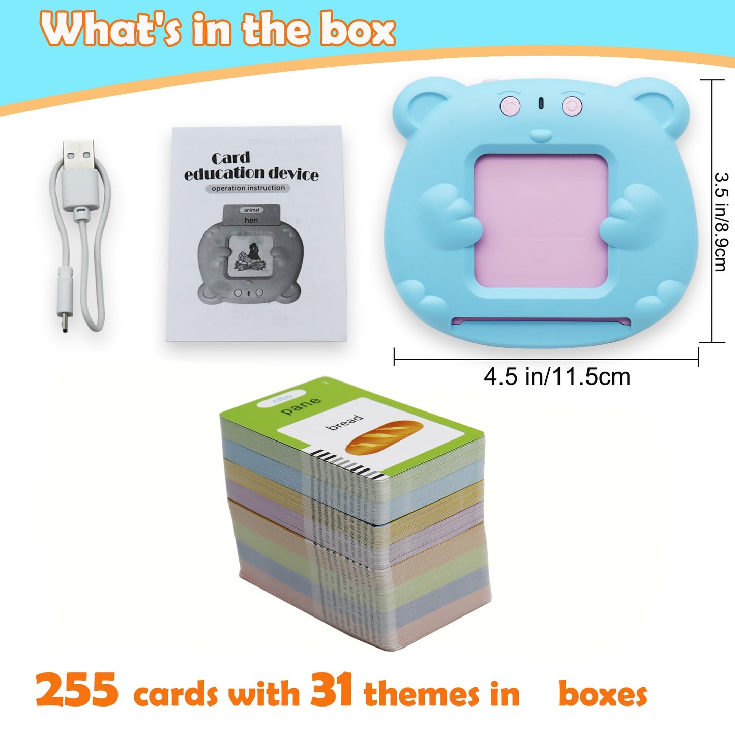 MAYAPHILOS 510 Italian-English Talking Flash Cards | Bilingual Language Learning for Kids