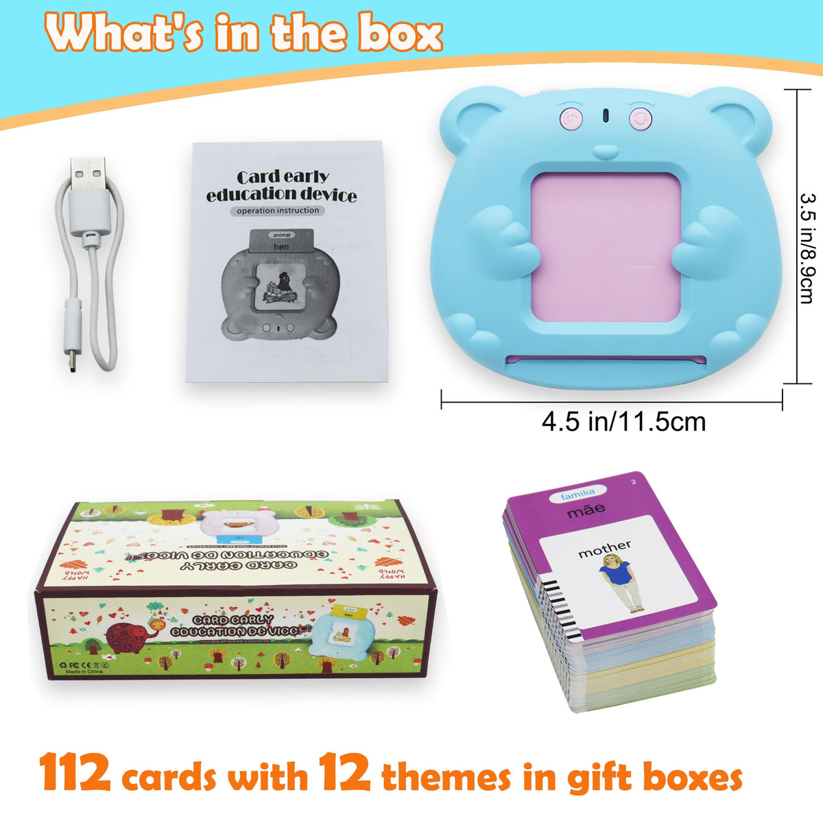 MAYAPHILOS 510 English-Portuguese Sight Words Flash Cards for Toddlers | Bilingual Learning & No-Screen Fun