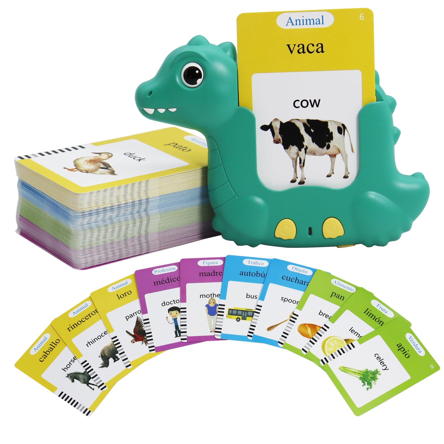 MAYAPHILOS Talking Flash Cards – 224 Sight Words, Bilingual Spanish & English