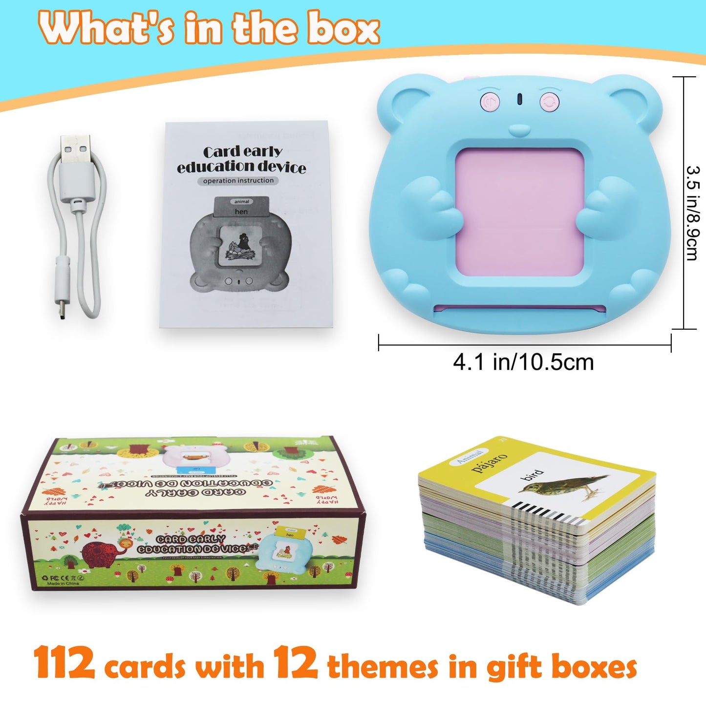 MAYAPHILOS Pocket Bilingual Flashcards — 224 Sight Words (English & Spanish)