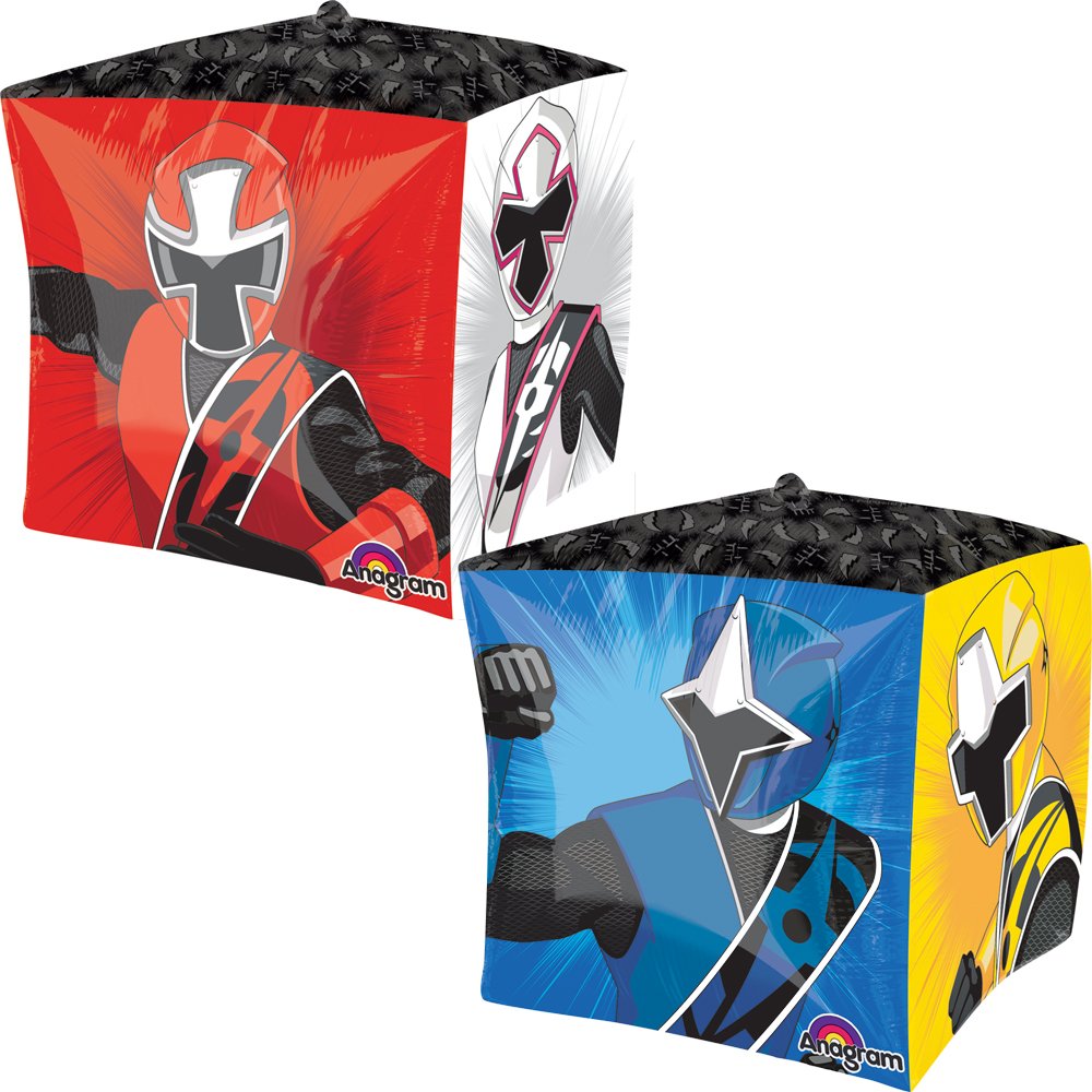 Mayflower Power Ranger Ninja Steel 15-inch Cubez Balloon (Each) - Flat Pack