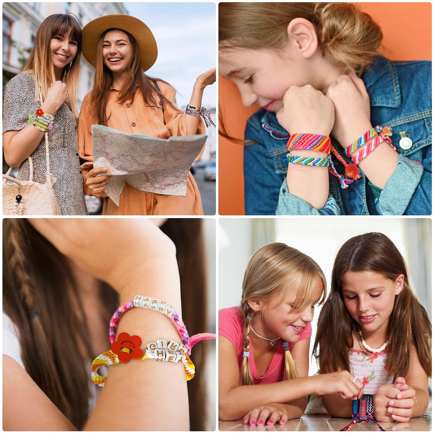 Maynacs Friendship Bracelet Craft Kit for Kids 8-12 – 28 Pre-Cut Threads & Accessories