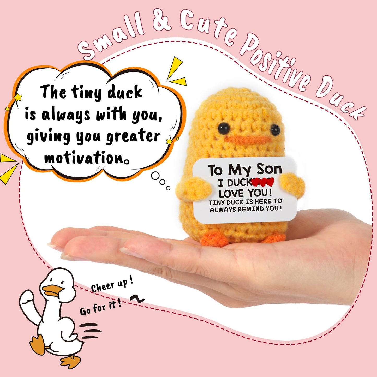 MBL Crochet Duck Gift for Son – Birthday, Graduation & Desk Companion