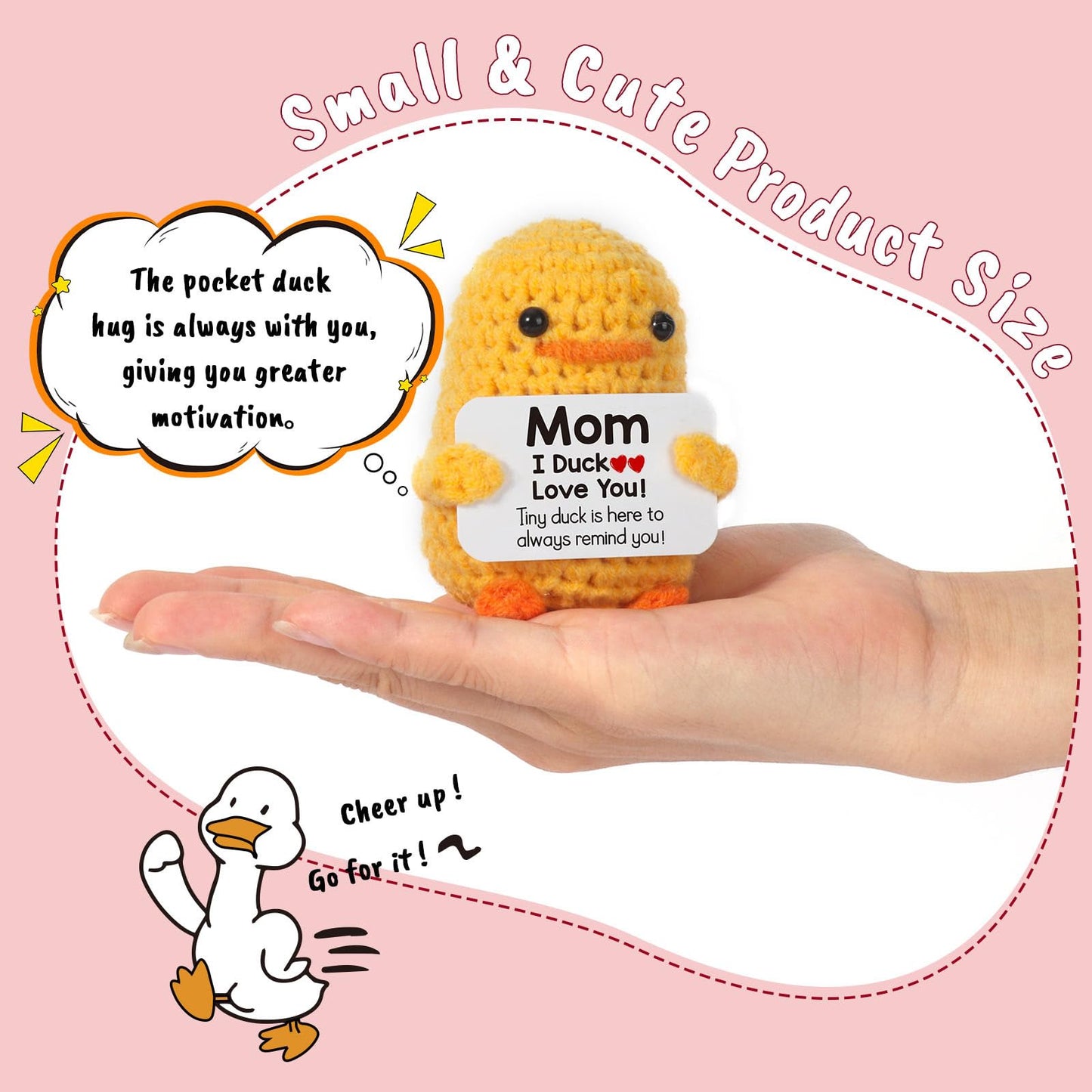 MBL Gifts for Mom - Funny Crochet Duck for Valentines Day, Birthday & More