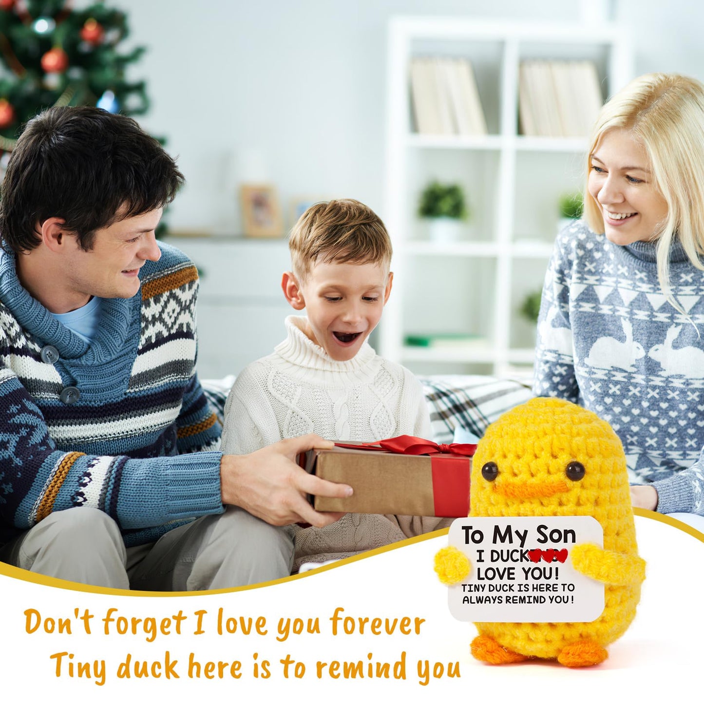 MBL Crochet Duck Gift for Son – Birthday, Graduation & Desk Companion