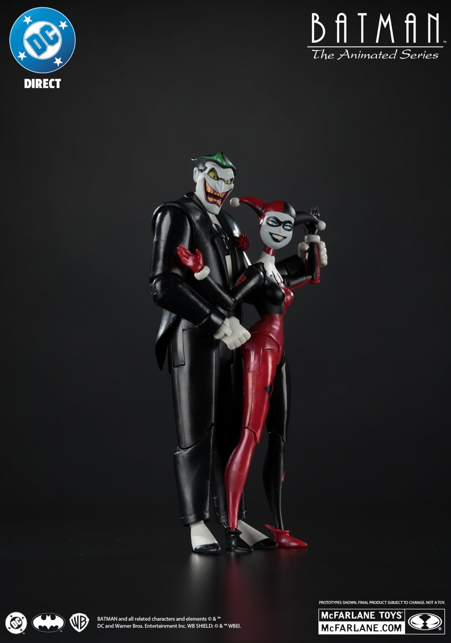 McFarlane Toys Batman: The Animated Series Harley Quinn & The Joker Mad Love 2 Pack – 6in Gold Label