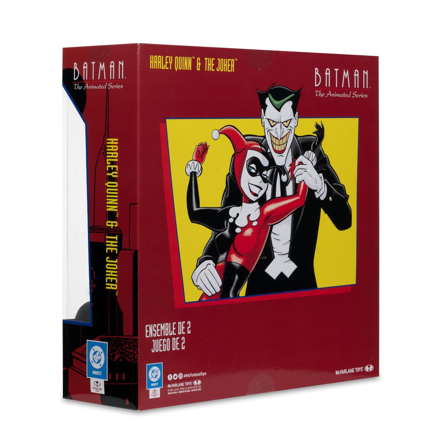 McFarlane Toys Batman: The Animated Series Harley Quinn & The Joker Mad Love 2 Pack – 6in Gold Label