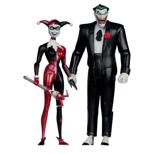 McFarlane Toys Batman: The Animated Series Harley Quinn & The Joker Mad Love 2 Pack – 6in Gold Label
