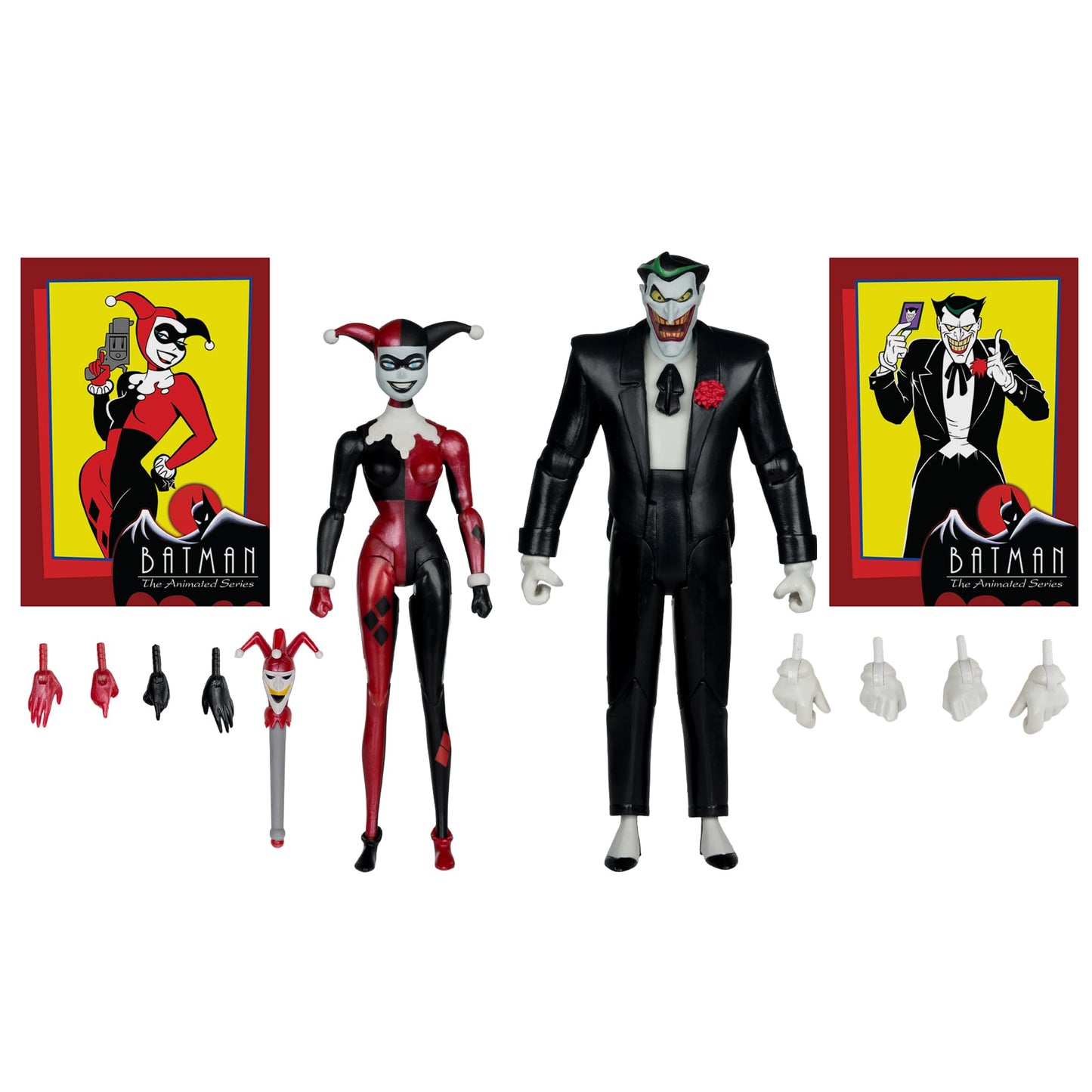 McFarlane Toys Batman: The Animated Series Harley Quinn & The Joker Mad Love 2 Pack – 6in Gold Label