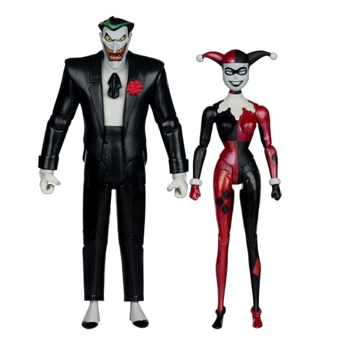 McFarlane Toys Batman: The Animated Series Harley Quinn & The Joker Mad Love 2 Pack – 6in Gold Label