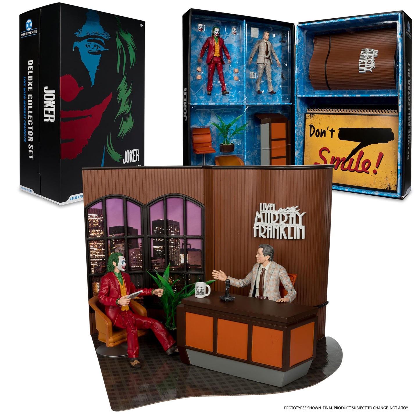 McFarlane Toys DC Multiverse Joker Movie Limited Edition Deluxe Collector Set – Live with Murray Franklin
