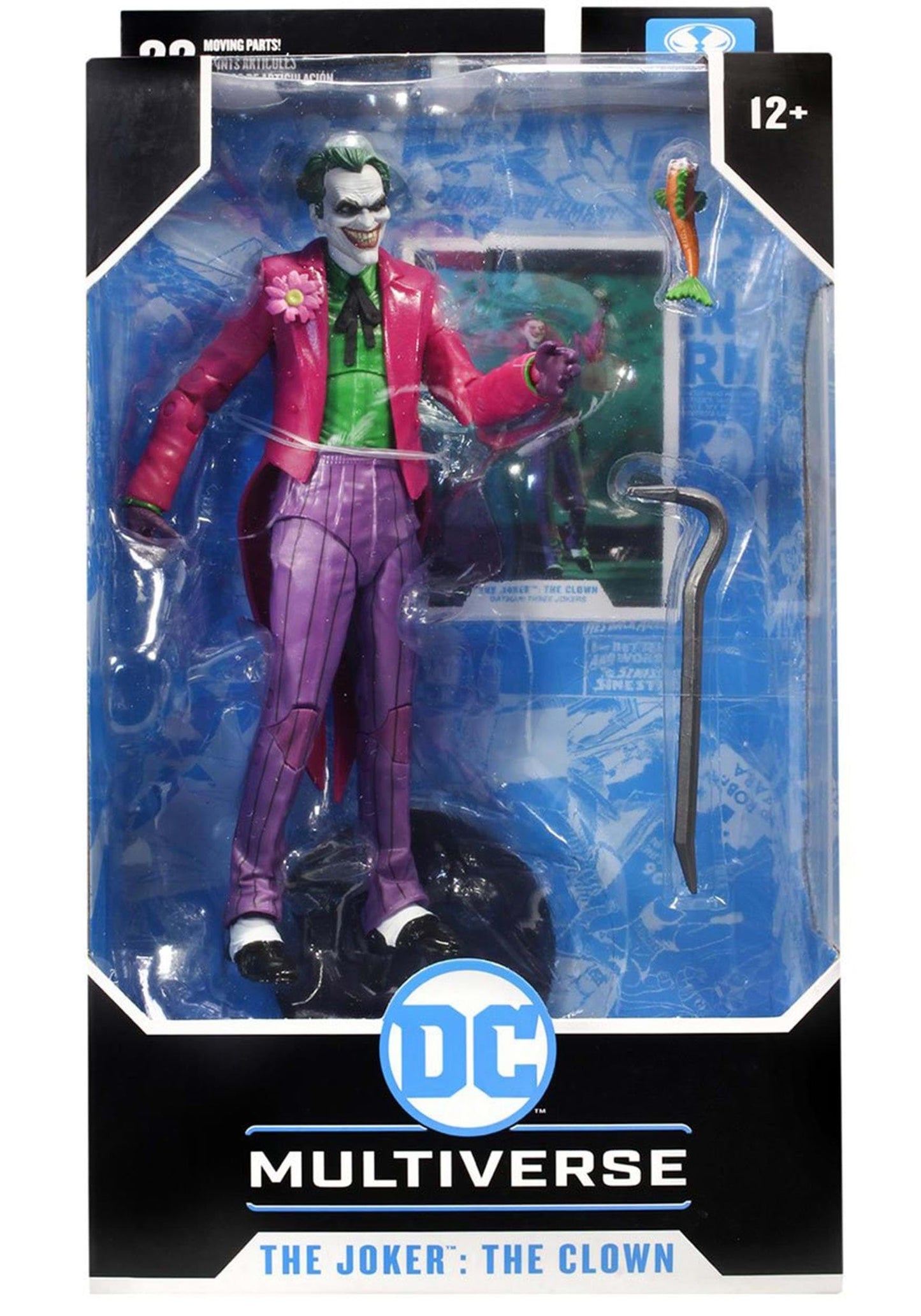McFarlane Toys DC Multiverse The Joker: The Clown – 7-Inch Figure with Joker Fish, Crowbar & Base