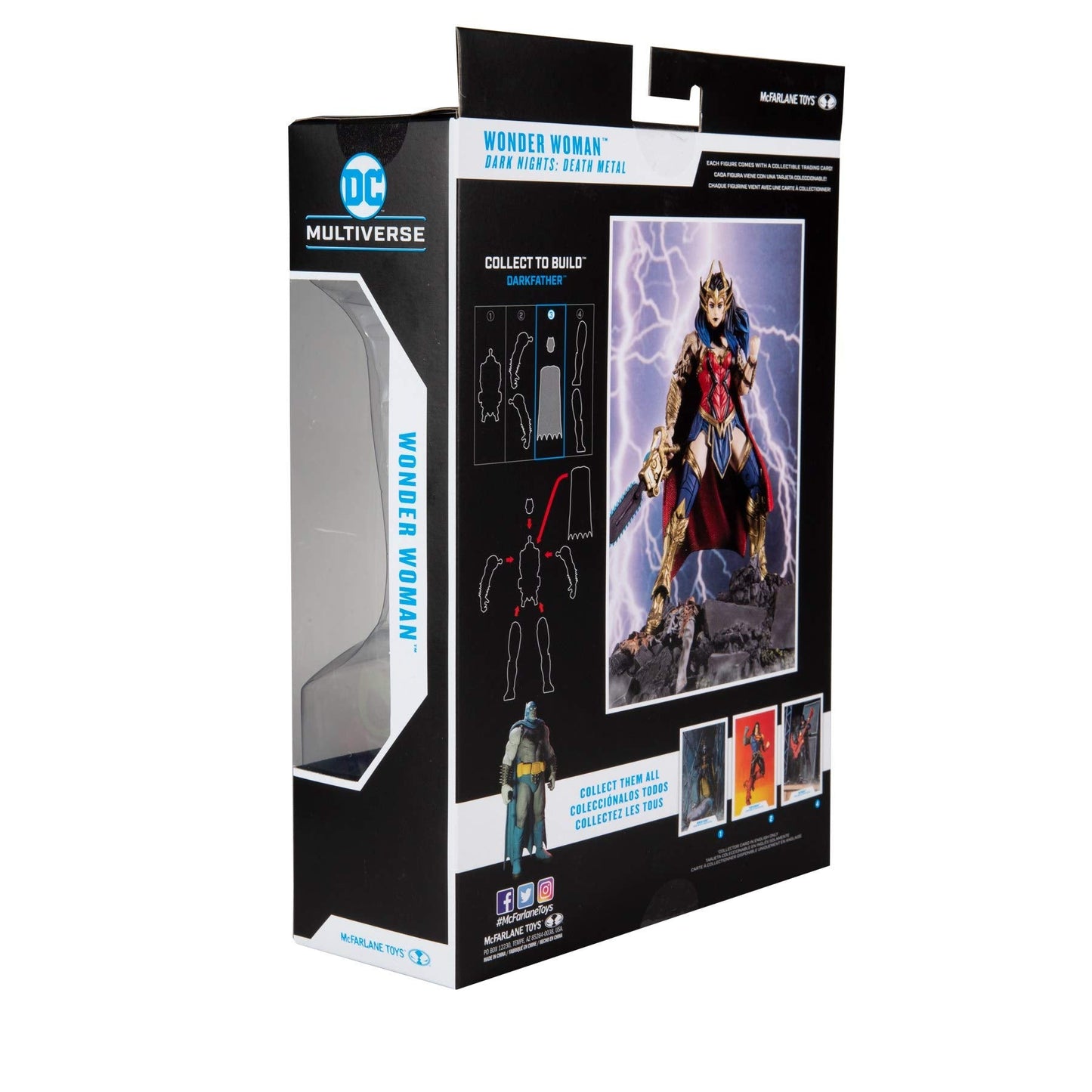 McFarlane Toys DC Multiverse Dark Nights: Death Metal Wonder Woman 7-inch Action Figure with Build-A Darkfather Parts