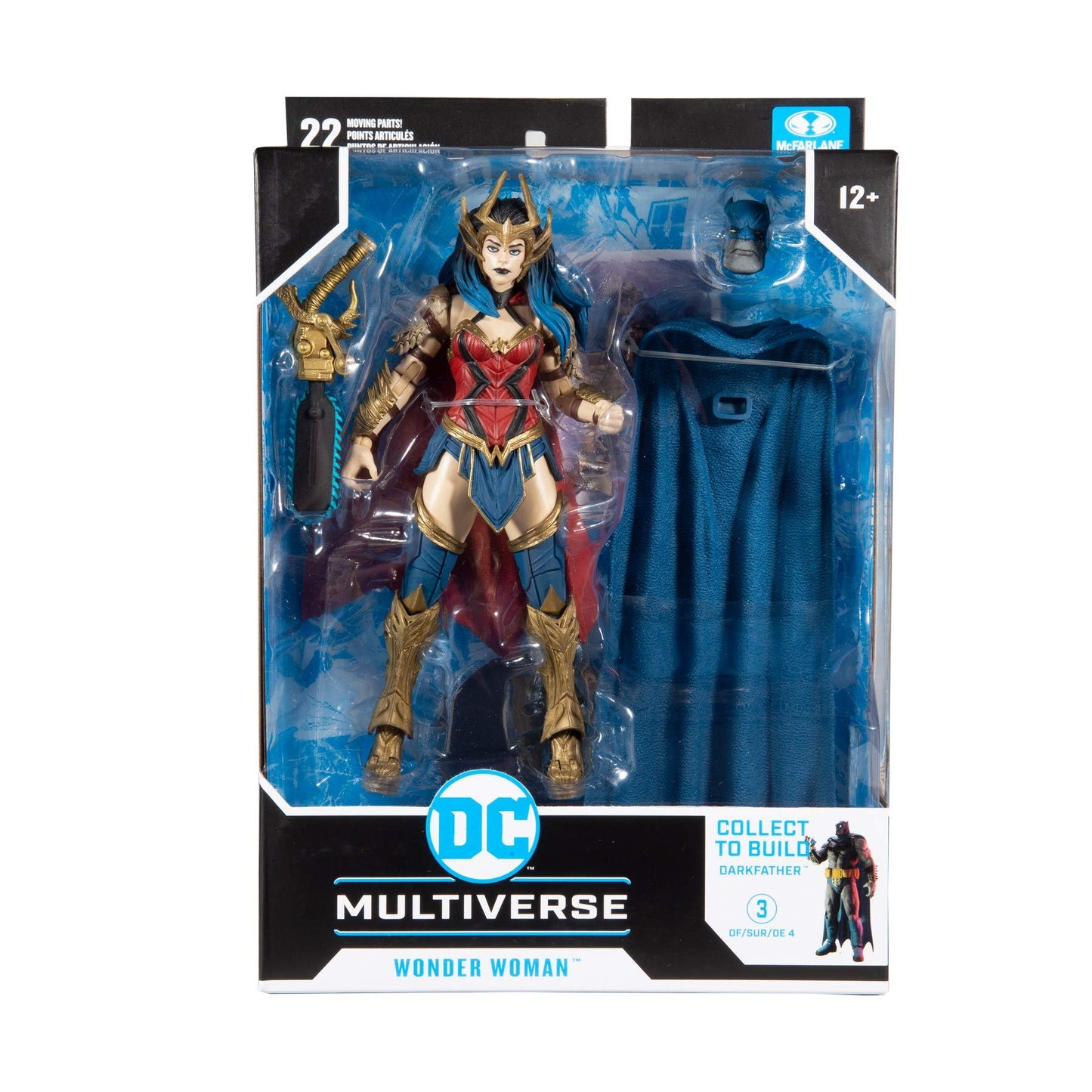 McFarlane Toys DC Multiverse Dark Nights: Death Metal Wonder Woman 7-inch Action Figure with Build-A Darkfather Parts