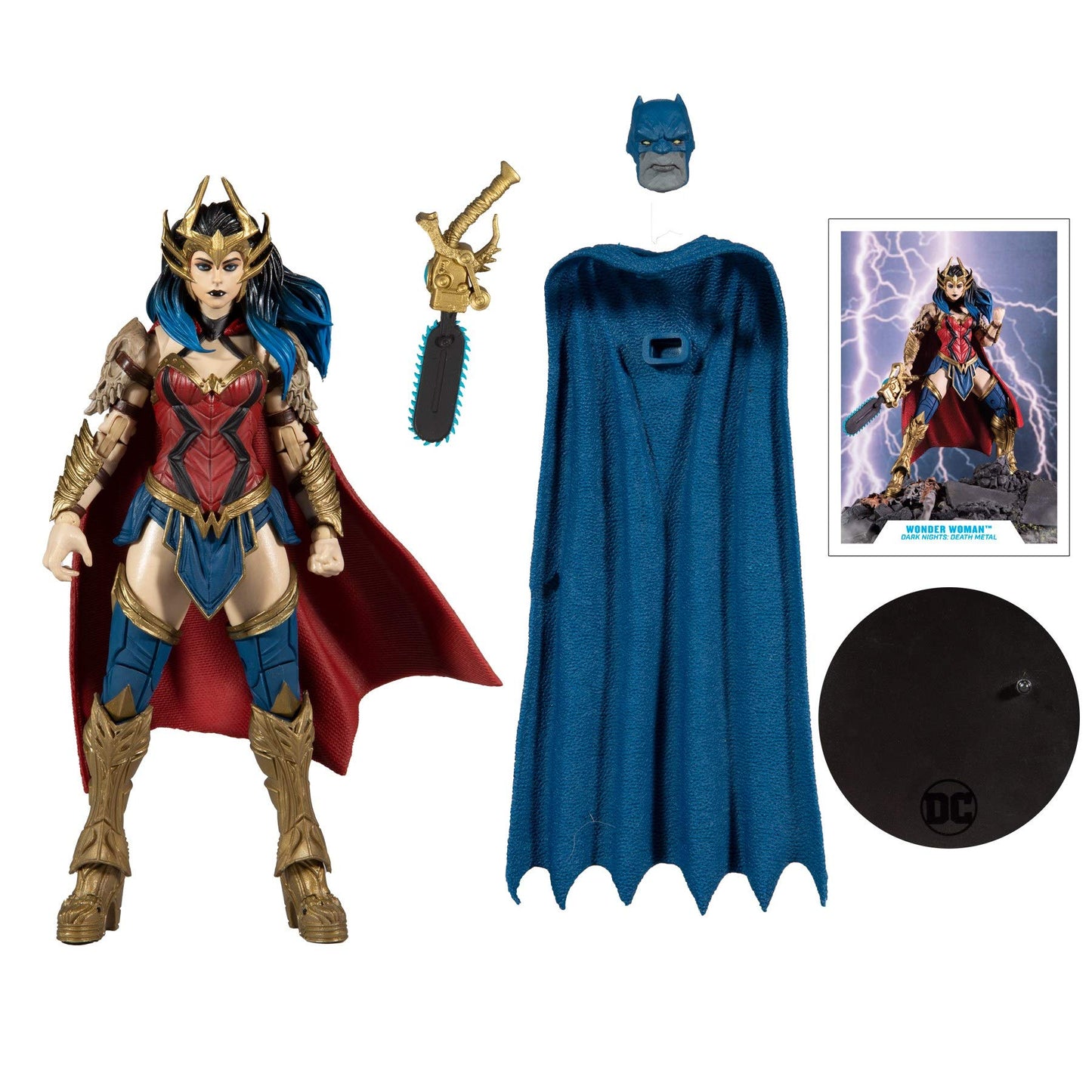 McFarlane Toys DC Multiverse Dark Nights: Death Metal Wonder Woman 7-inch Action Figure with Build-A Darkfather Parts