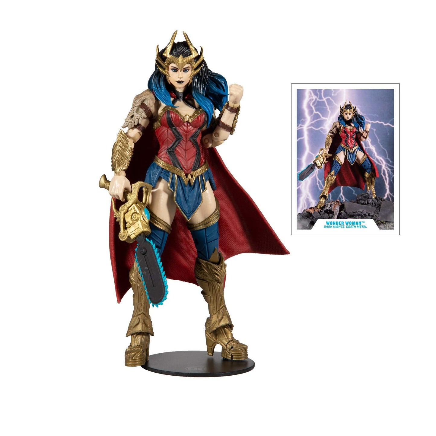 McFarlane Toys DC Multiverse Dark Nights: Death Metal Wonder Woman 7-inch Action Figure with Build-A Darkfather Parts
