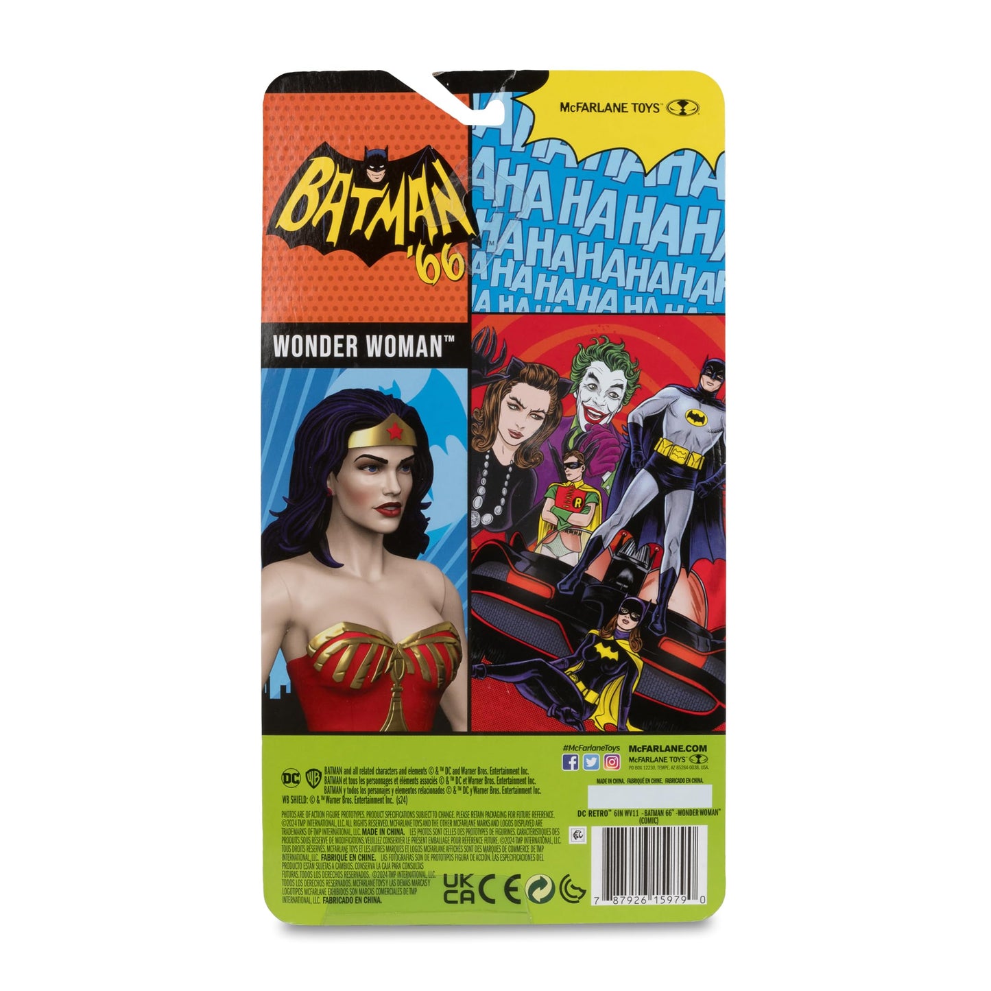 McFarlane Toys DC Retro Wonder Woman 6in Action Figure – Batman 66 Comic Edition