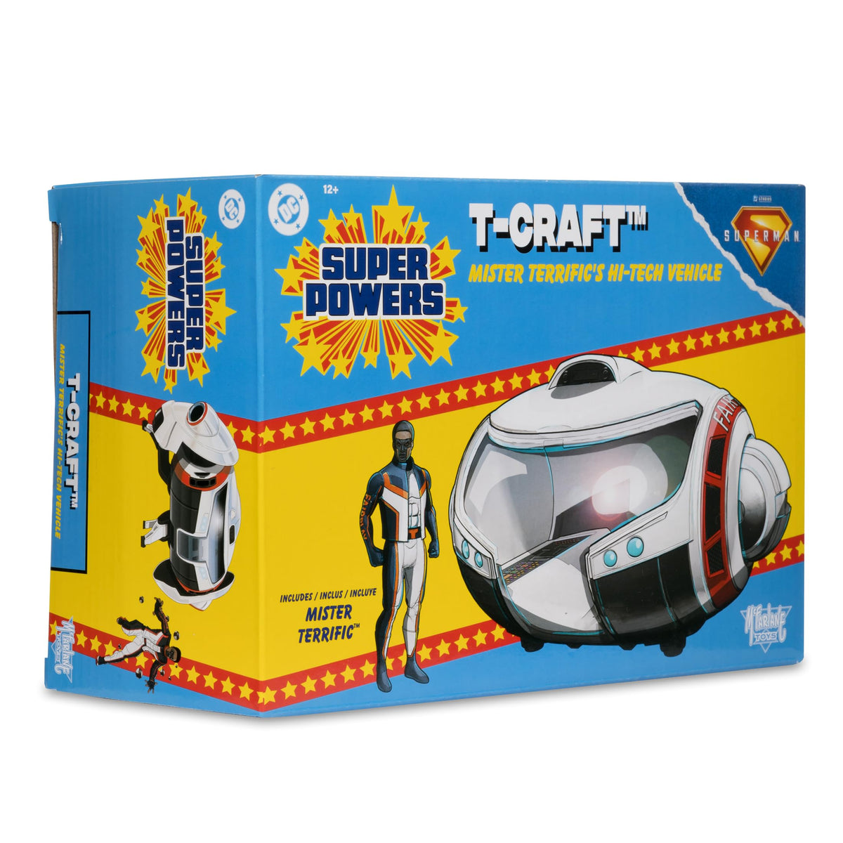 McFarlane Toys DC Super Powers T-Craft: Mr. Terrific's Hi-Tech Vehicle with Mr. Terrific | Superman Movie