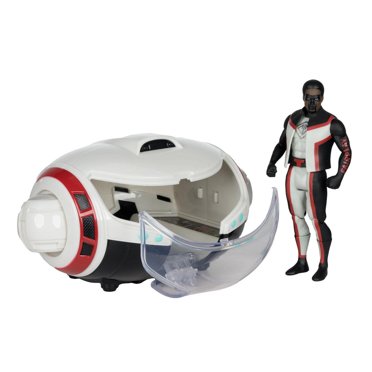 McFarlane Toys DC Super Powers T-Craft: Mr. Terrific's Hi-Tech Vehicle with Mr. Terrific | Superman Movie