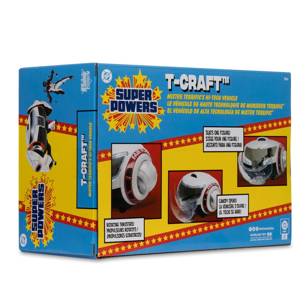 McFarlane Toys DC Super Powers T-Craft: Mr. Terrific's Hi-Tech Vehicle with Mr. Terrific | Superman Movie