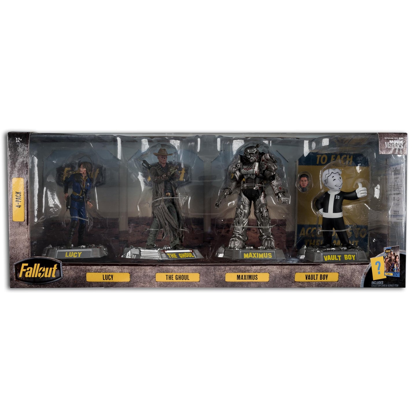 McFarlane Fallout Lucy, Maximus, The Ghoul & Vault Boy 6in Figures 4-Pack