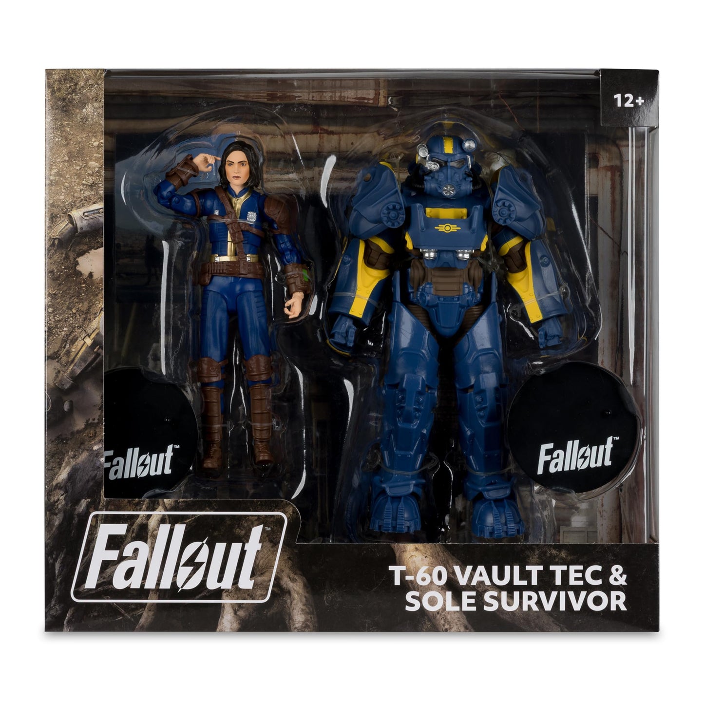 McFarlane Toys Fallout 4 T-60 Vault Tec & Sole Survivor 7-Inch 2-Pack