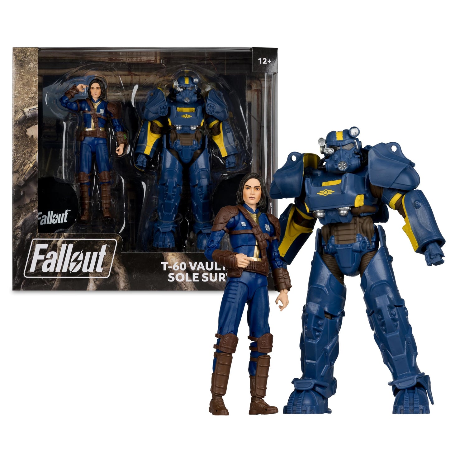 McFarlane Toys Fallout 4 T-60 Vault Tec & Sole Survivor 7-Inch 2-Pack