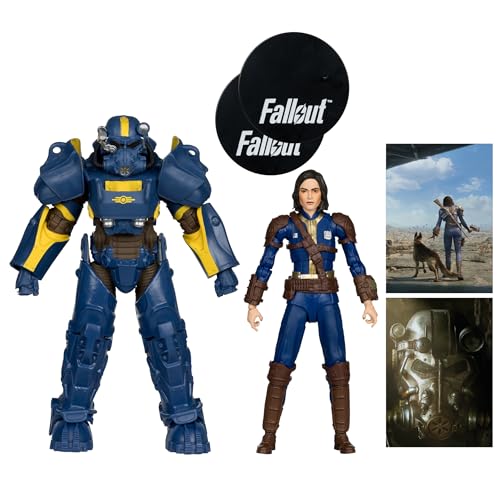McFarlane Toys Fallout 4 T-60 Vault Tec & Sole Survivor 7-Inch 2-Pack