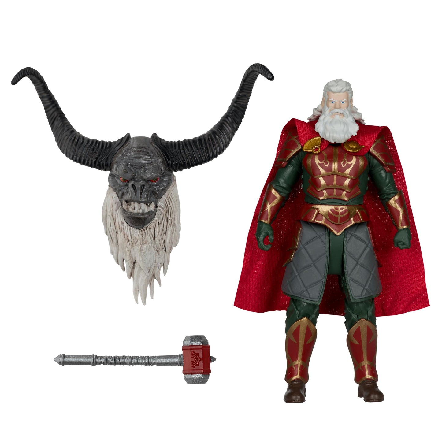 McFarlane Toys Helm Hammerhand 4in Build-A Figure | The Lord of the Rings War of the Rohirrim