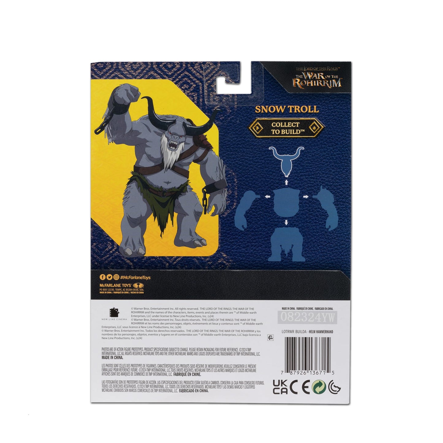 McFarlane Toys Helm Hammerhand 4in Build-A Figure | The Lord of the Rings War of the Rohirrim