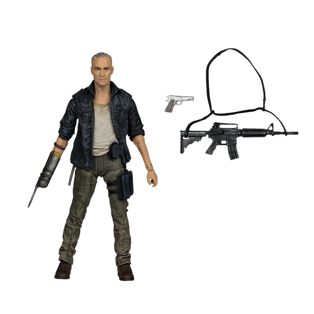McFarlane Toys The Walking Dead Merle Dixon 5in Figure – 20 Points of Articulation & Accessories