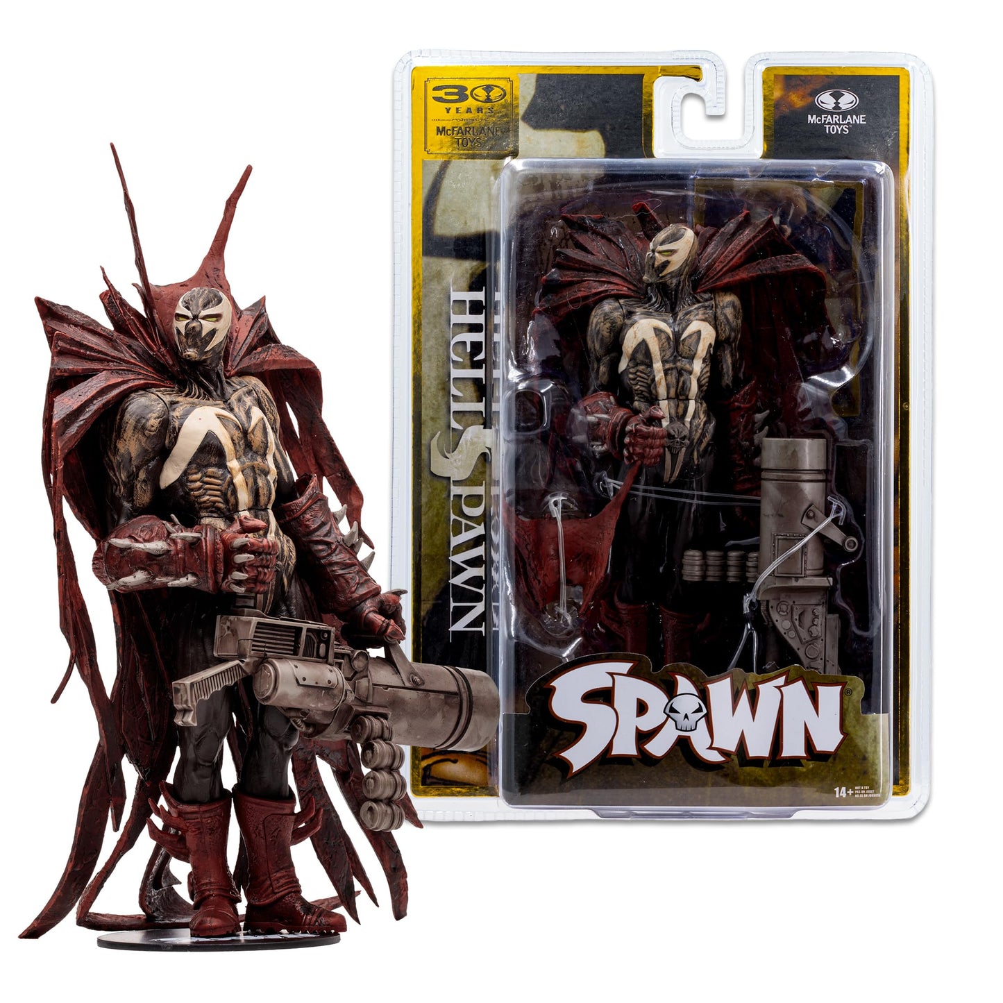 McFarlane Toys Spawn Hellspawn Digitally Remastered 7in Figure – 30th Anniversary