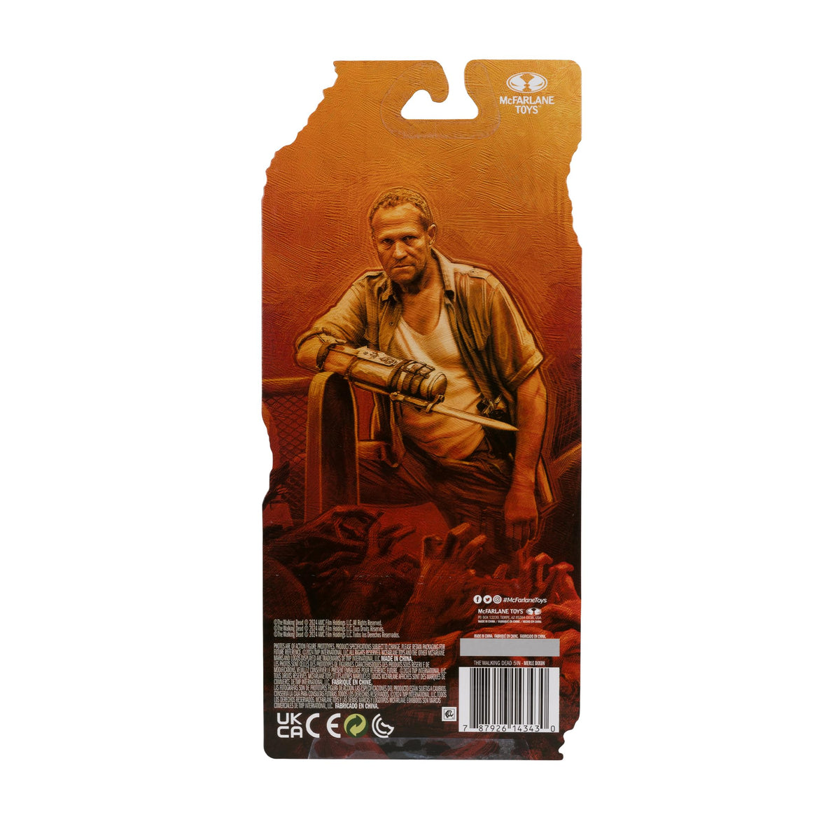 McFarlane Toys The Walking Dead Merle Dixon 5in Figure – 20 Points of Articulation & Accessories