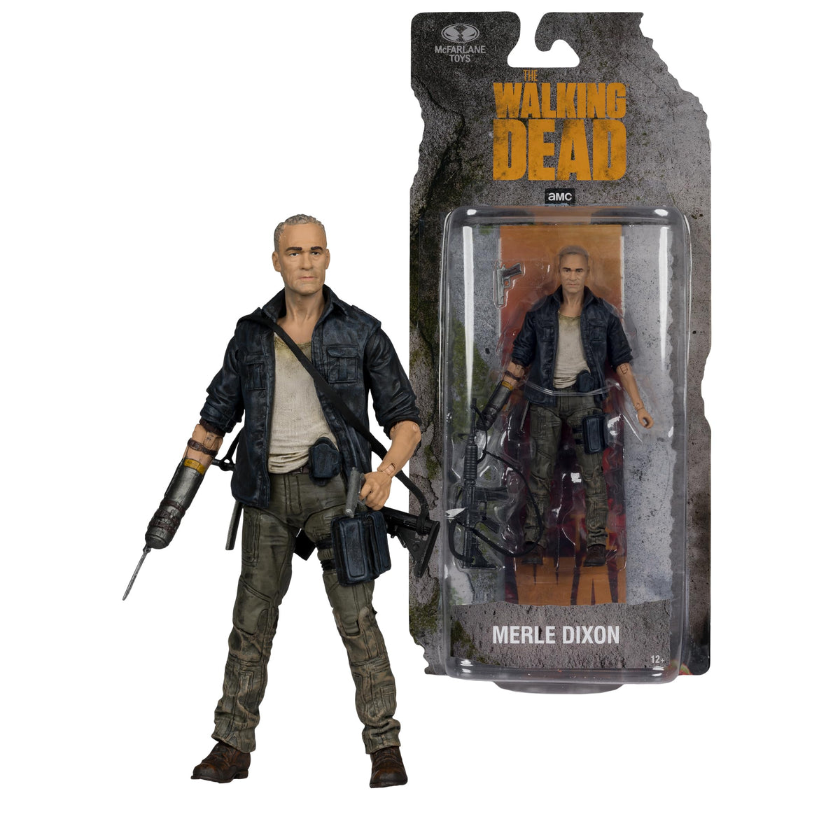 McFarlane Toys The Walking Dead Merle Dixon 5in Figure – 20 Points of Articulation & Accessories