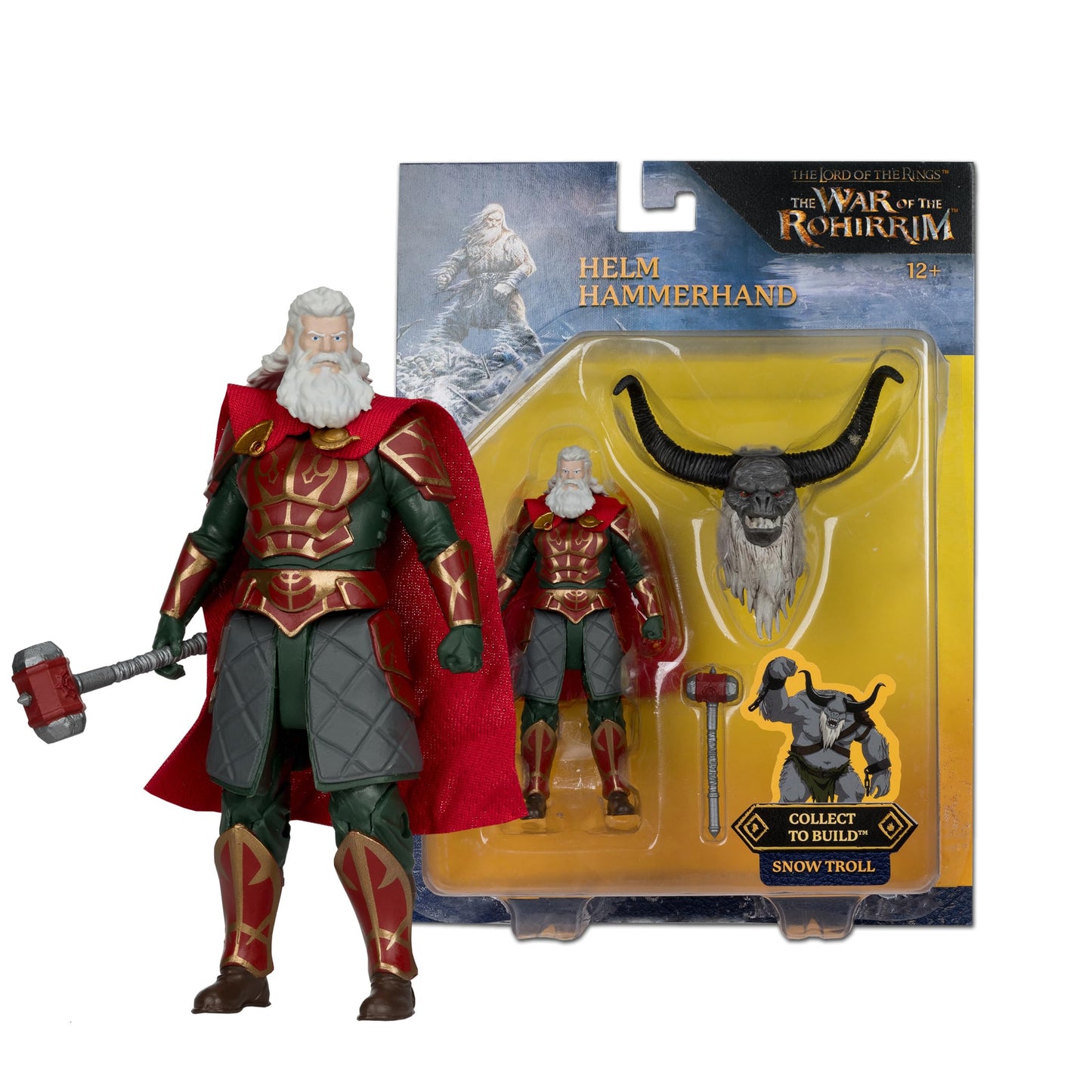 McFarlane Toys Helm Hammerhand 4in Build-A Figure | The Lord of the Rings War of the Rohirrim