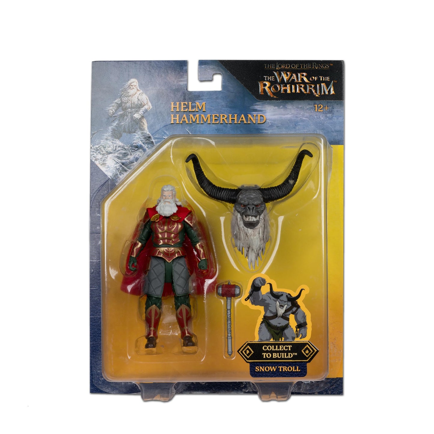 McFarlane Toys Helm Hammerhand 4in Build-A Figure | The Lord of the Rings War of the Rohirrim