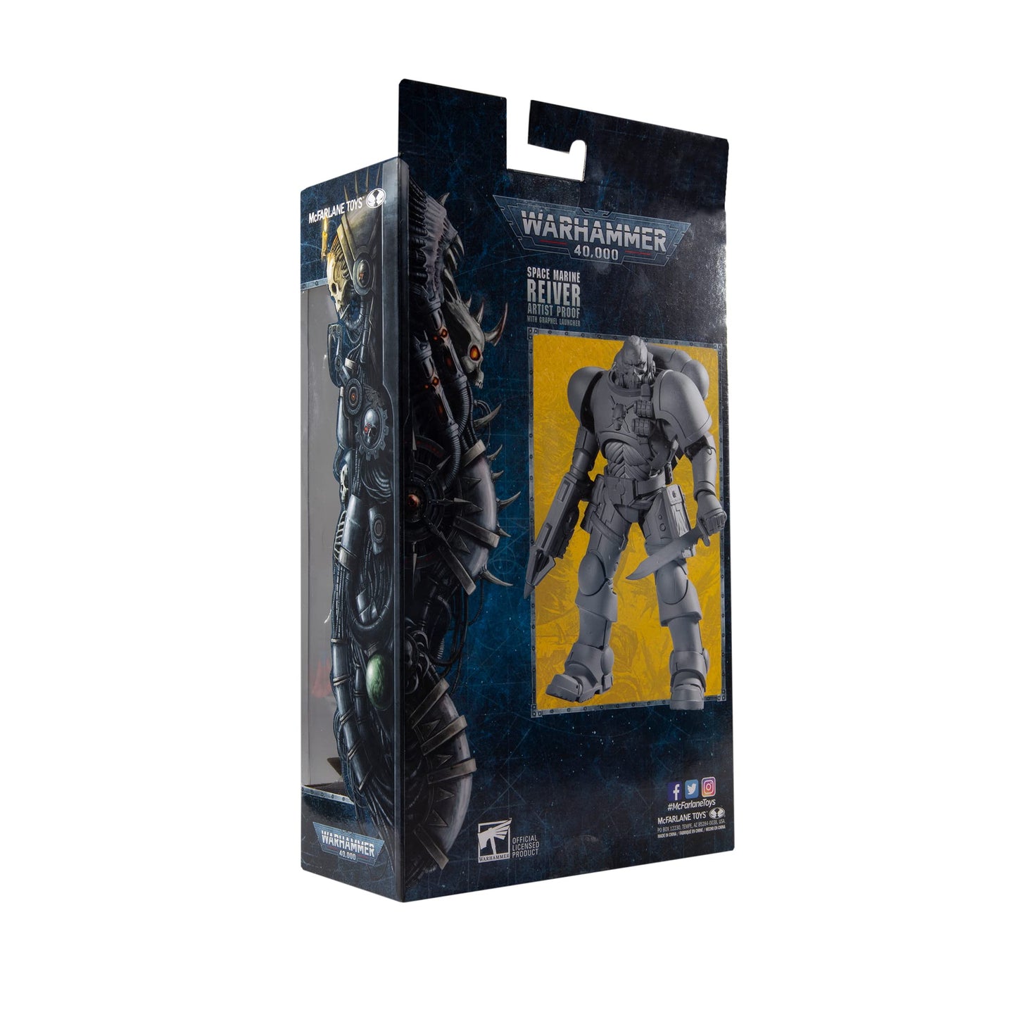 McFarlane Toys Warhammer 40,000 Space Marine Reiver Artist Proof – 7-Inch Action Figure with Grapnel Launcher & Base